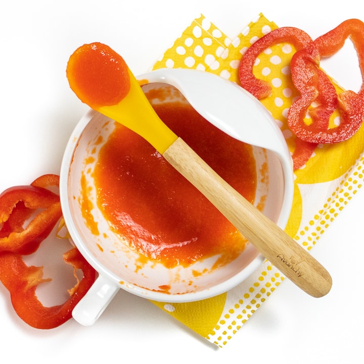 Purea per bambini al peperoncino rosso (4+ mesi/Fase 1)