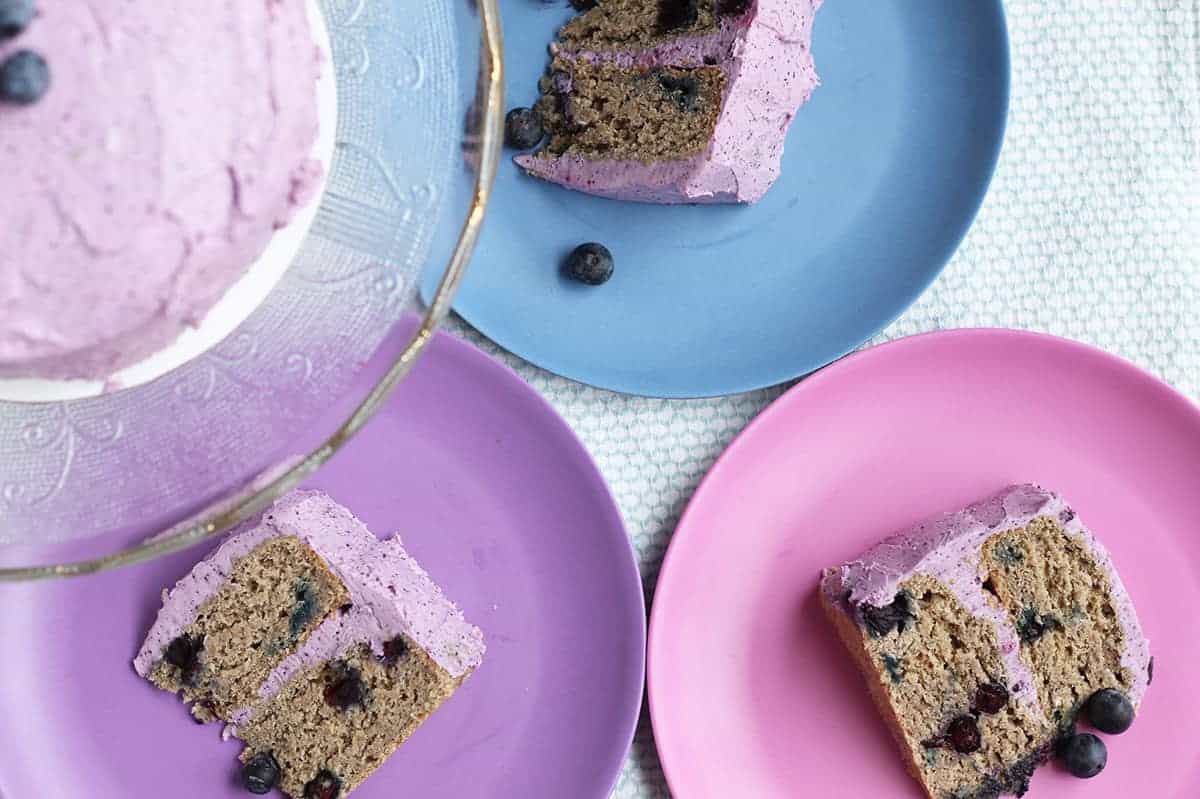 Ricetta Smash Cake per il primo compleanno ai mirtilli (senza zucchero)