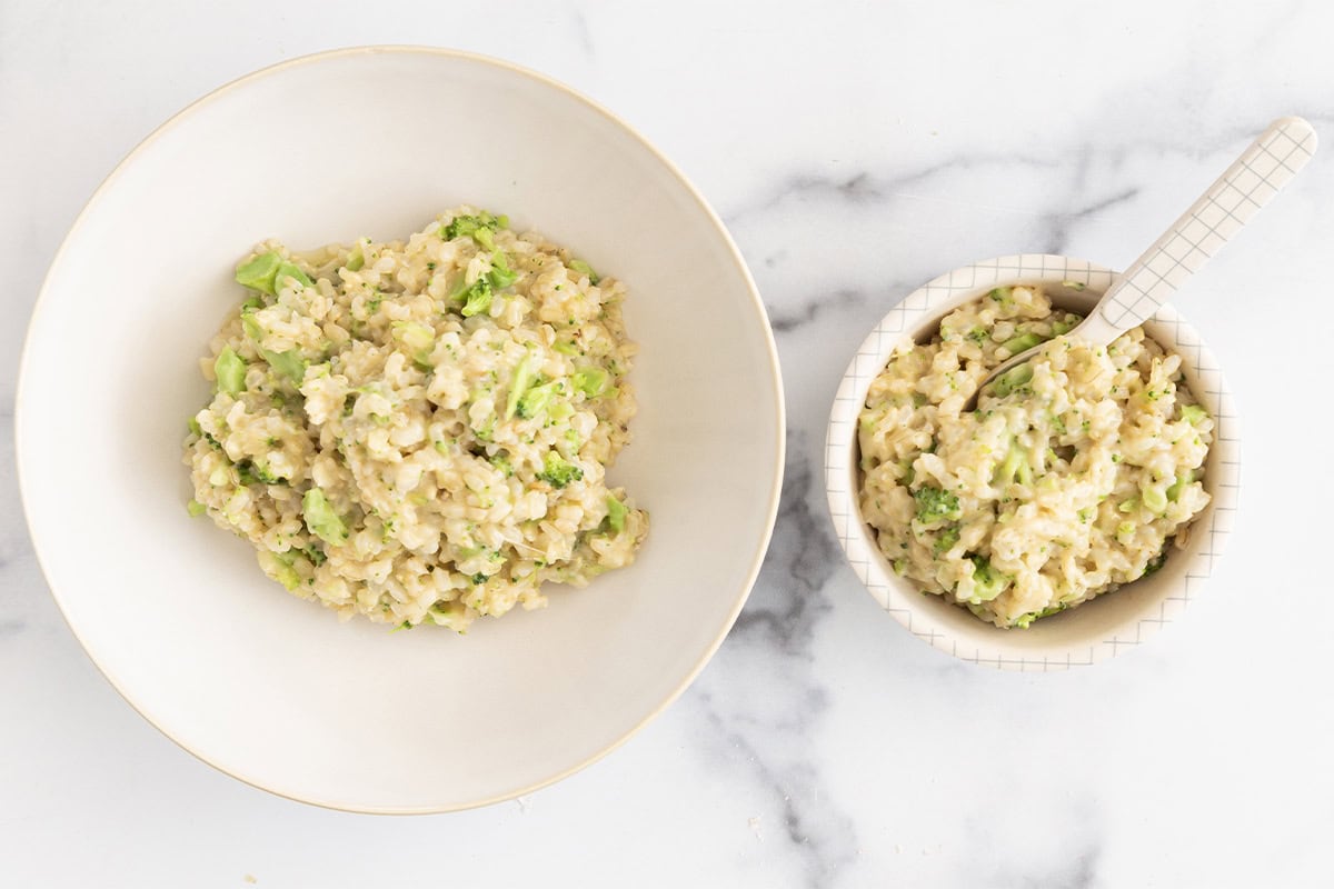 Riso ai broccoli con formaggio