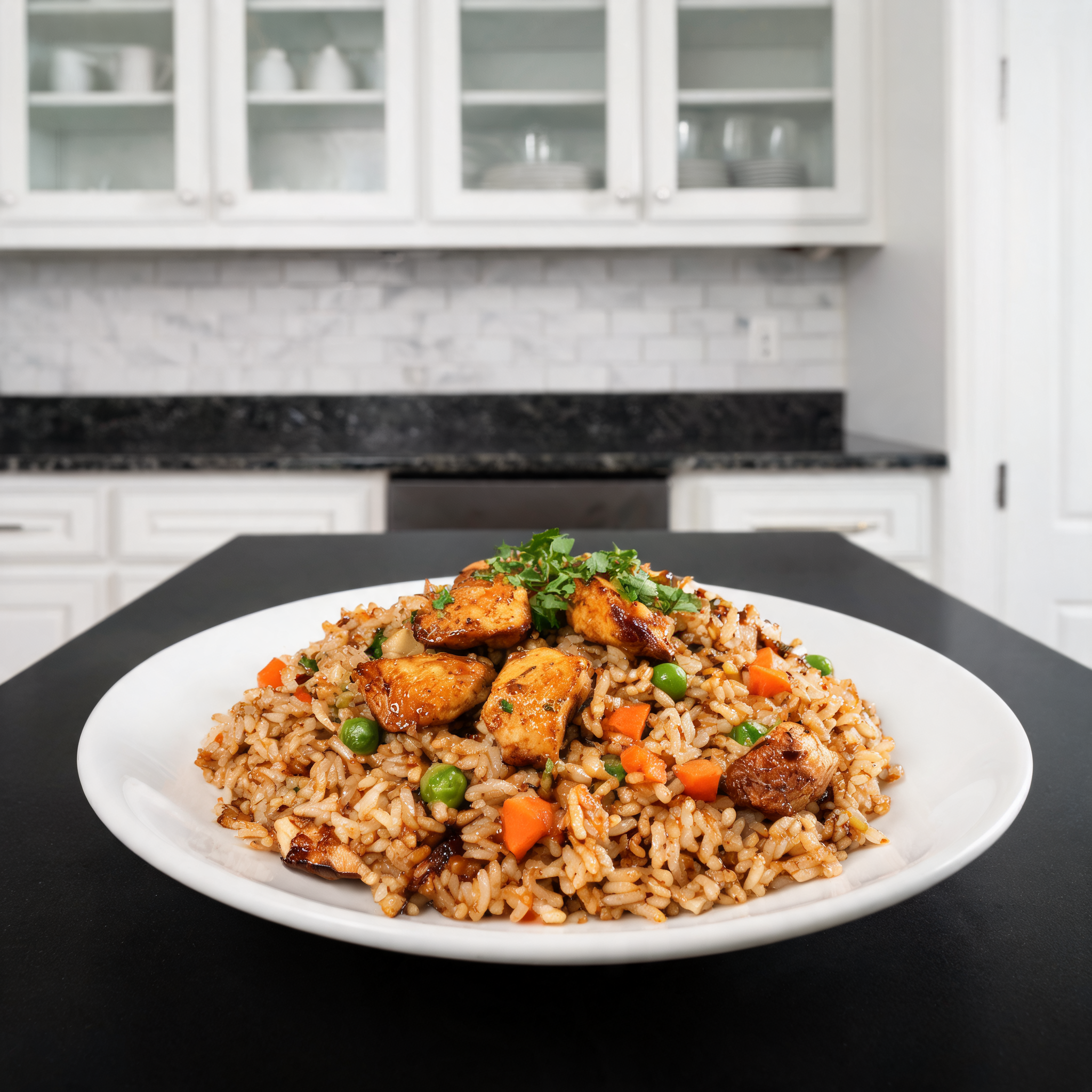 Riso Saltato al Teriyaki con Pollo Proteico