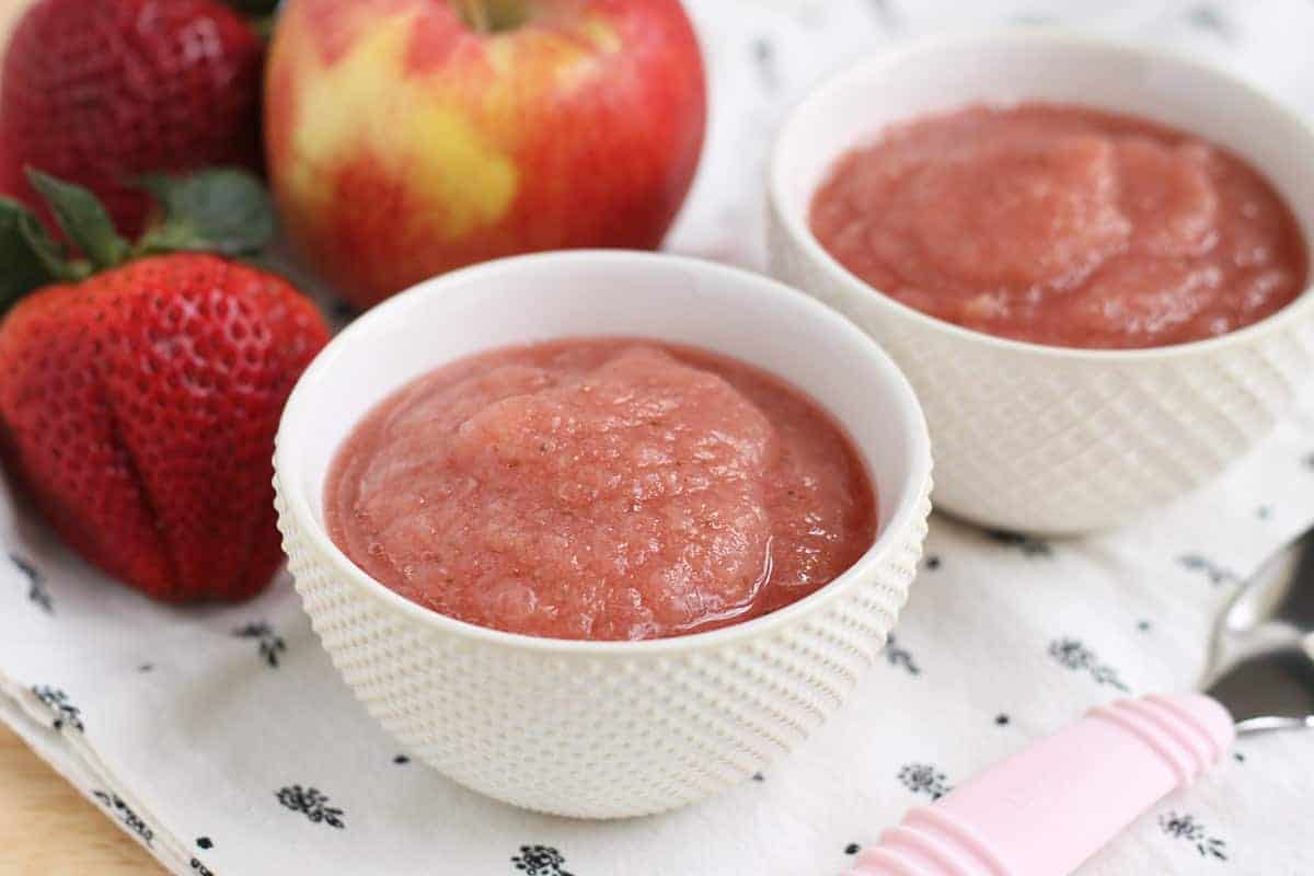 Salsa di mele e fragole facile (2 ingredienti, 30 minuti)