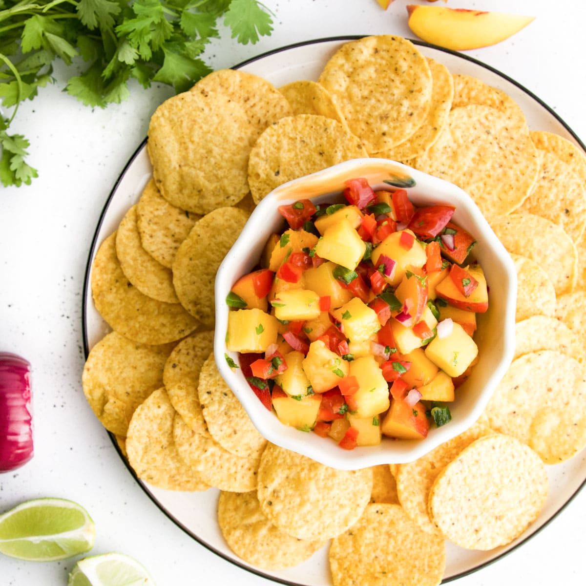 Salsa di pesche e mango