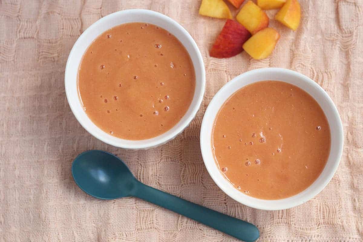Salsa facile alle pesche