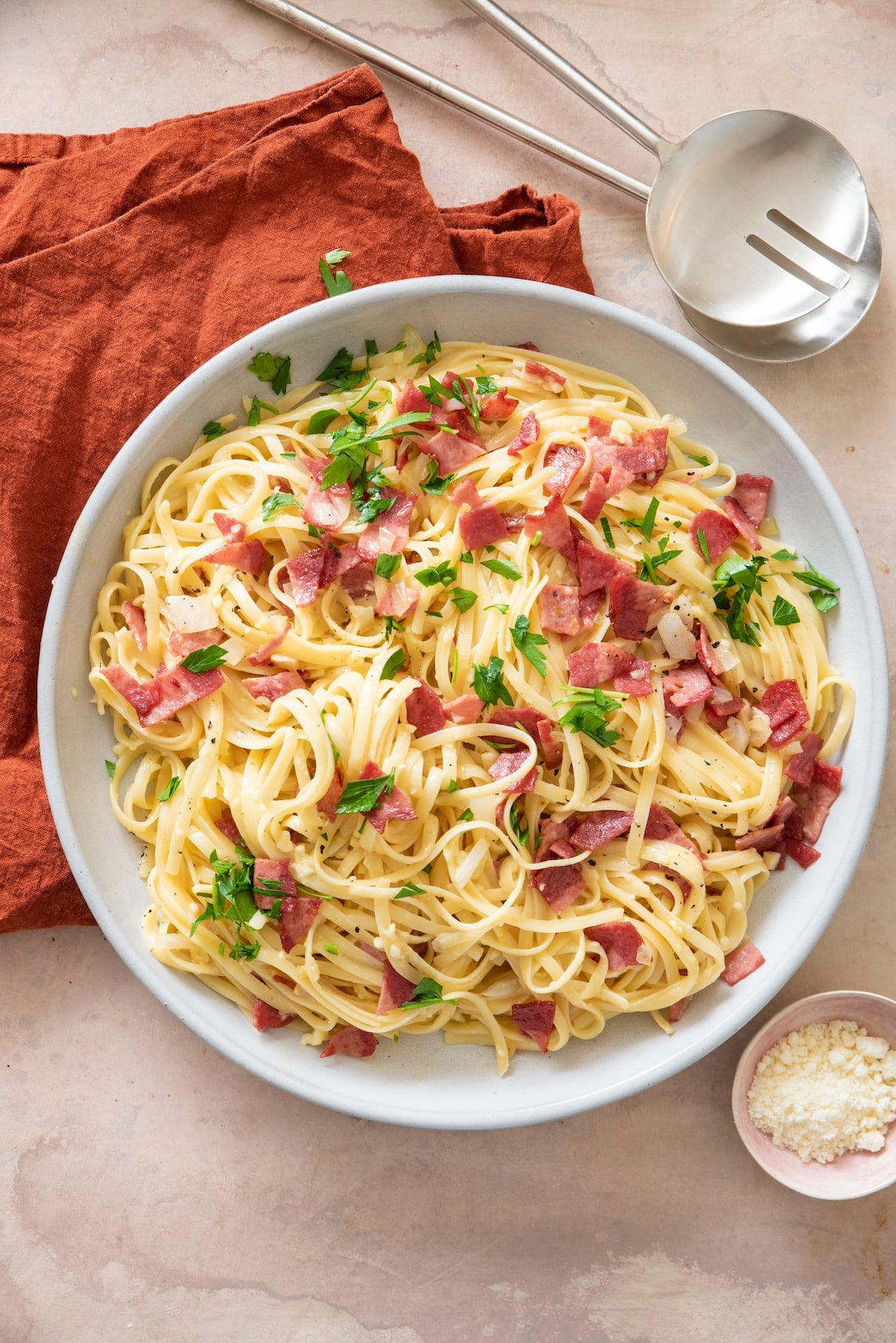 Spaghetti alla carbonara alleggeriti