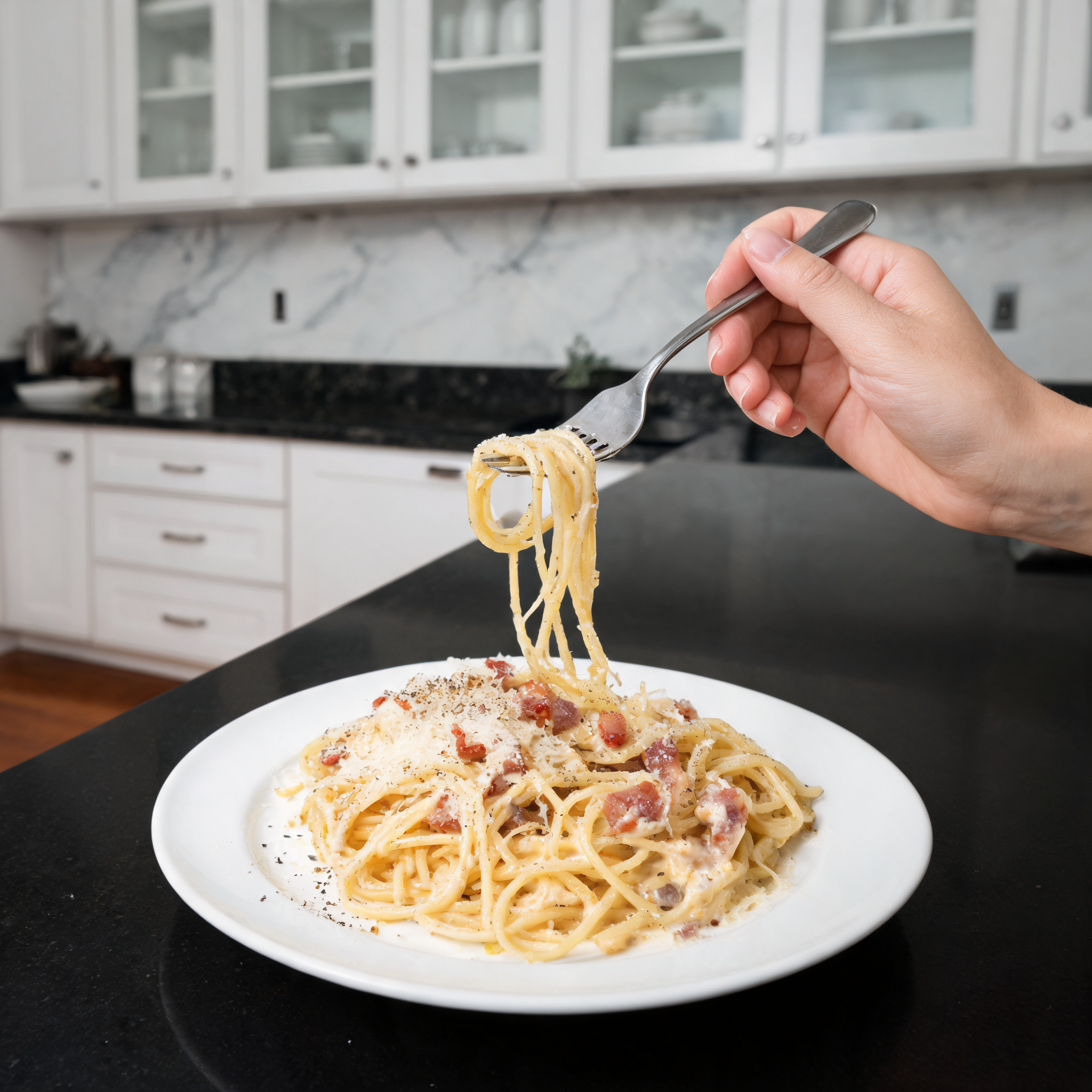 Spaghetti alla Carbonara Proteica - La Versione del Fitness