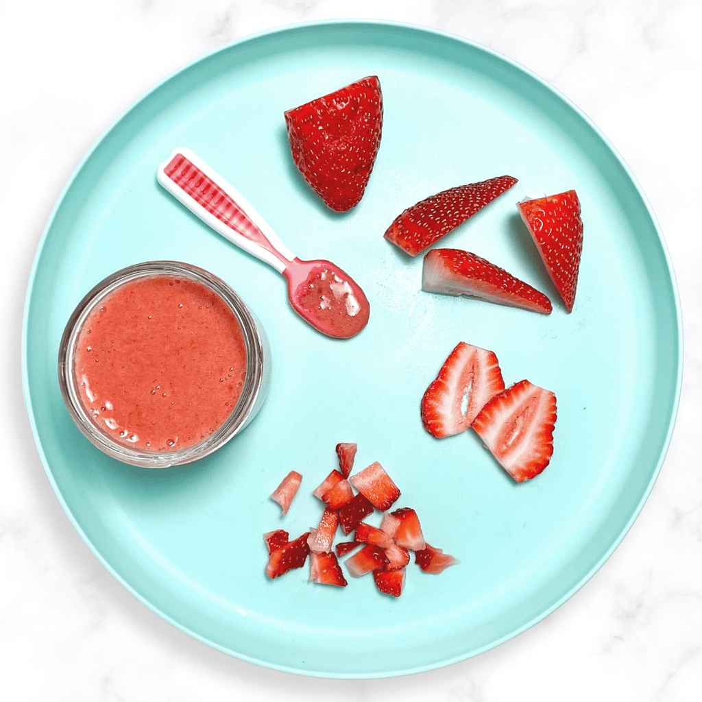 Alimenti per bambini alla fragola Swoon-Worthy (purea e svezzamento guidato dal bambino)