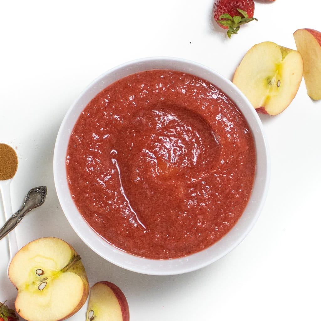 Salsa di mele e fragole da svenimento (fatta in 30 minuti!)