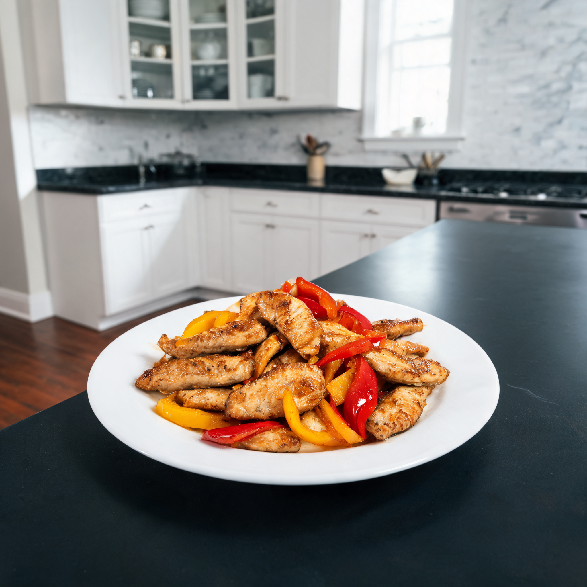 Strisce di Pollo al Peperoncino Dolce - 99 Calorie l'Una!