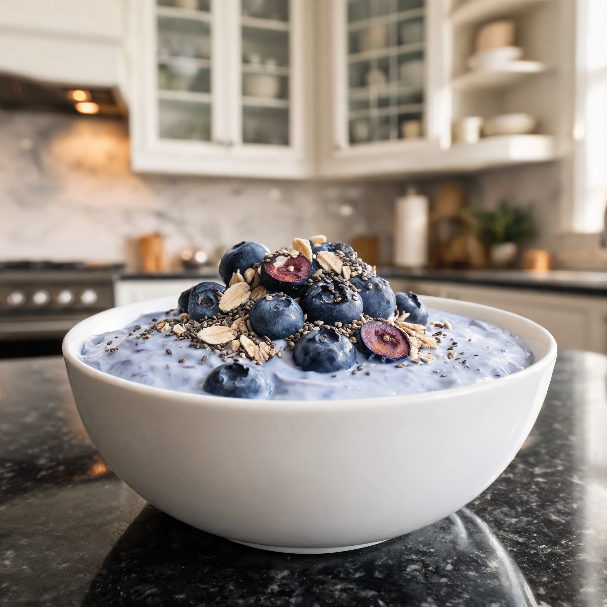Yogurt Goloso ai Mirtilli - Ricetta Proteica da Preparare Insieme