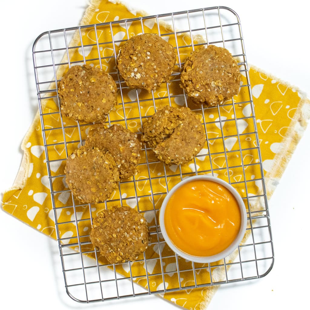 Biscotti di patate dolci con semi di canapa