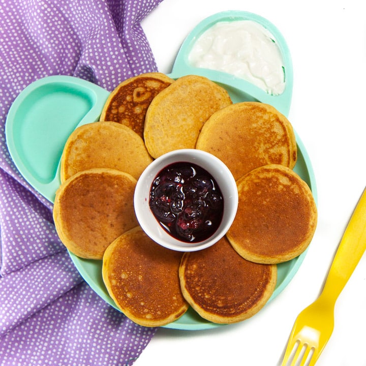 I migliori pancake soffici di patate dolci con 5 ingredienti