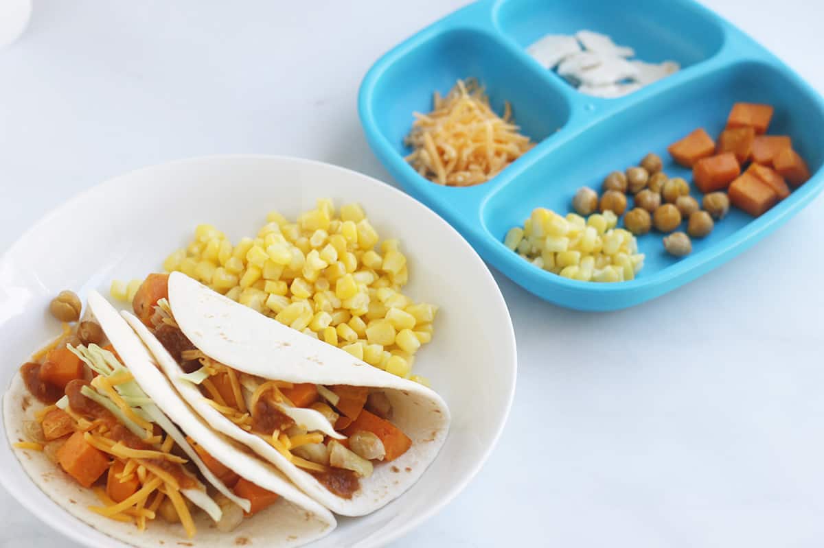 Tacos di patate dolci arrosto facili