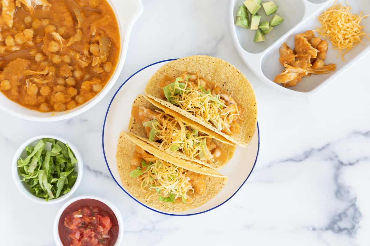 Tacos di pollo a cottura lenta (+ opzione pentola istantanea)