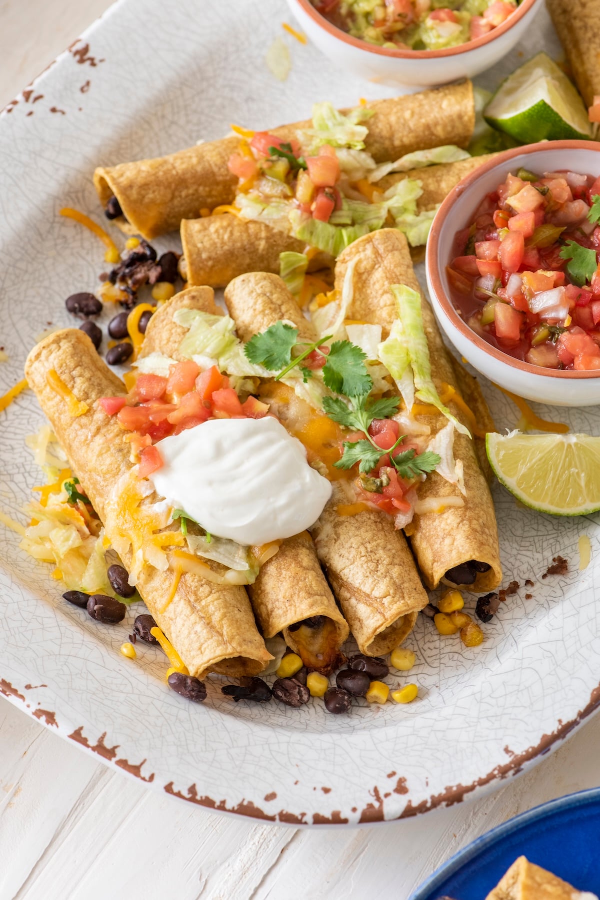 Taquitos vegetariani al forno