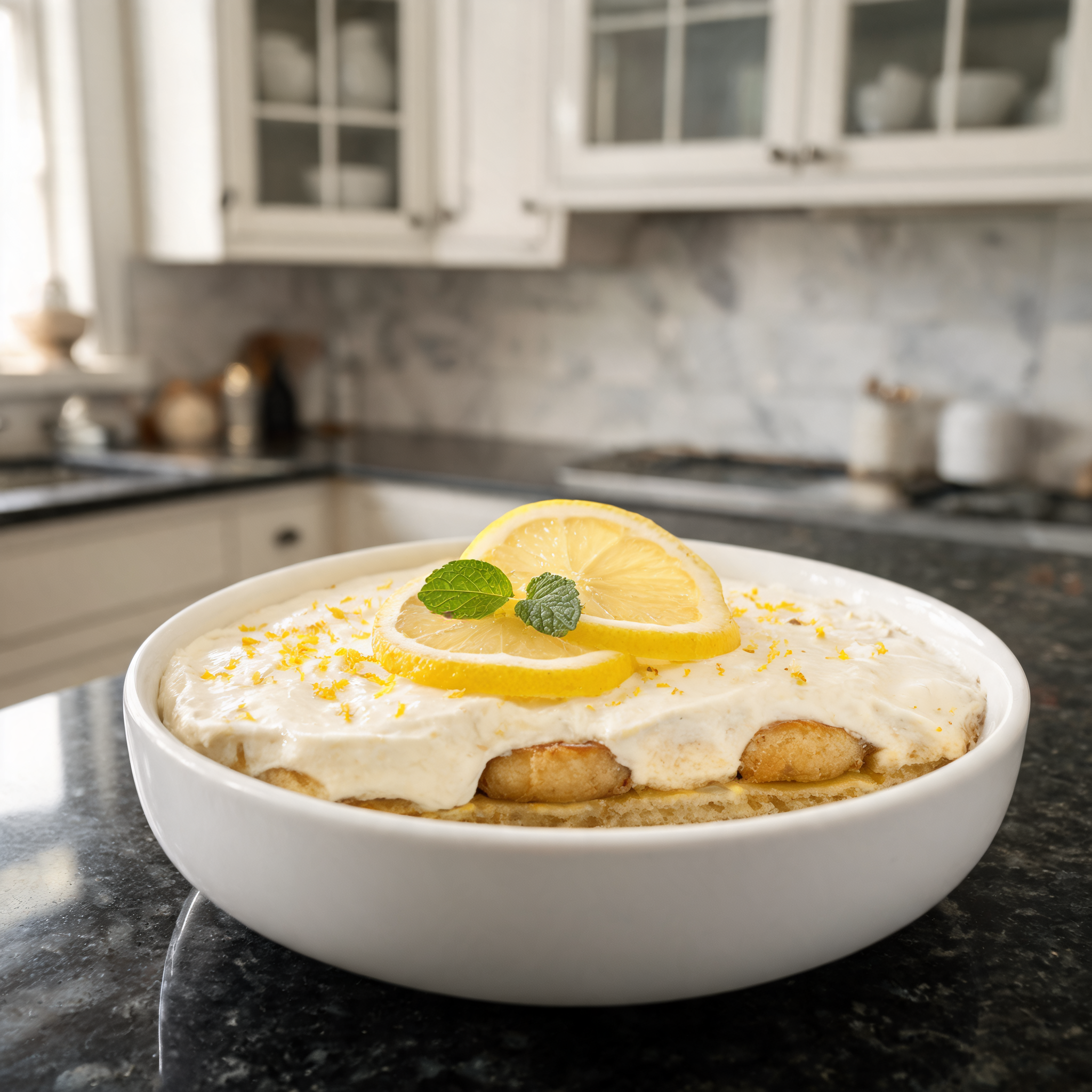 Tiramisù al Limone con Yogurt Soffice