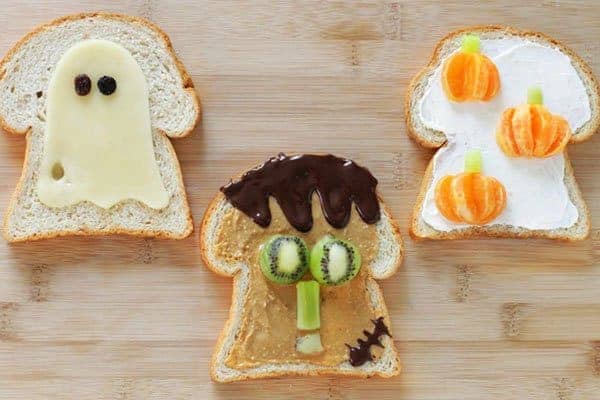 Toast di Halloween facile
