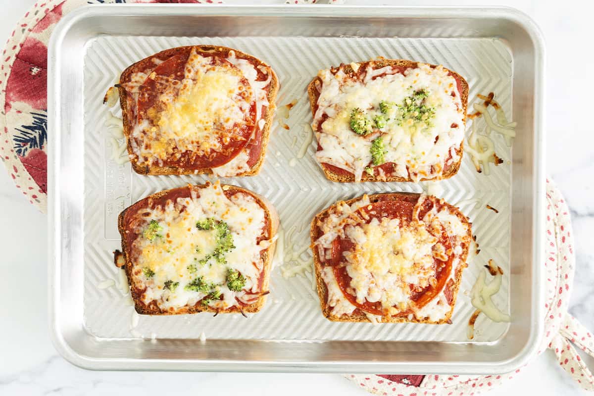 Toast veloce con pizza