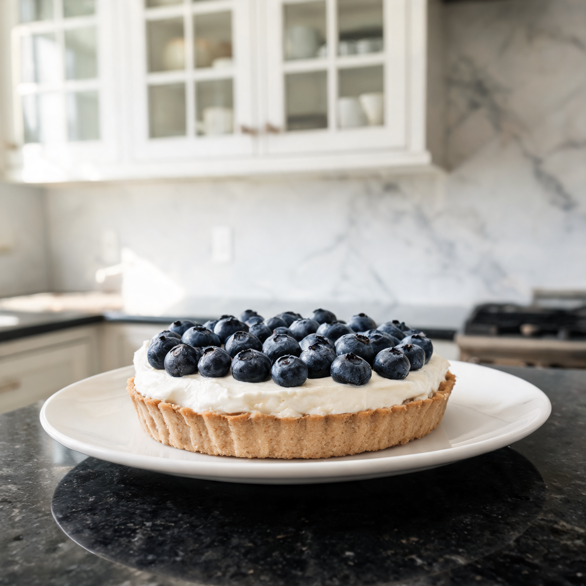 Crostata Soffice ai Mirtilli e Yogurt Proteico