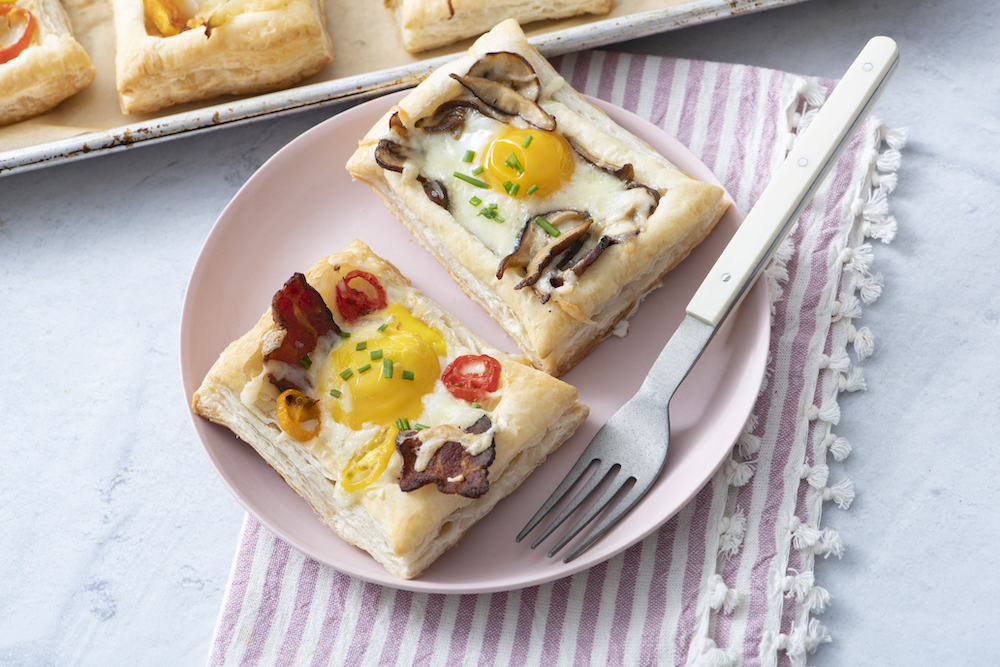 Torte da colazione con pasta sfoglia