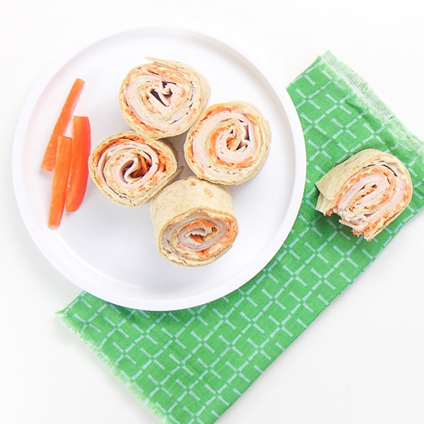 Roll-up di tacchino + carote (facile per bambini + pranzo per bambini)