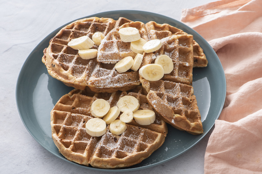 Waffle alla banana