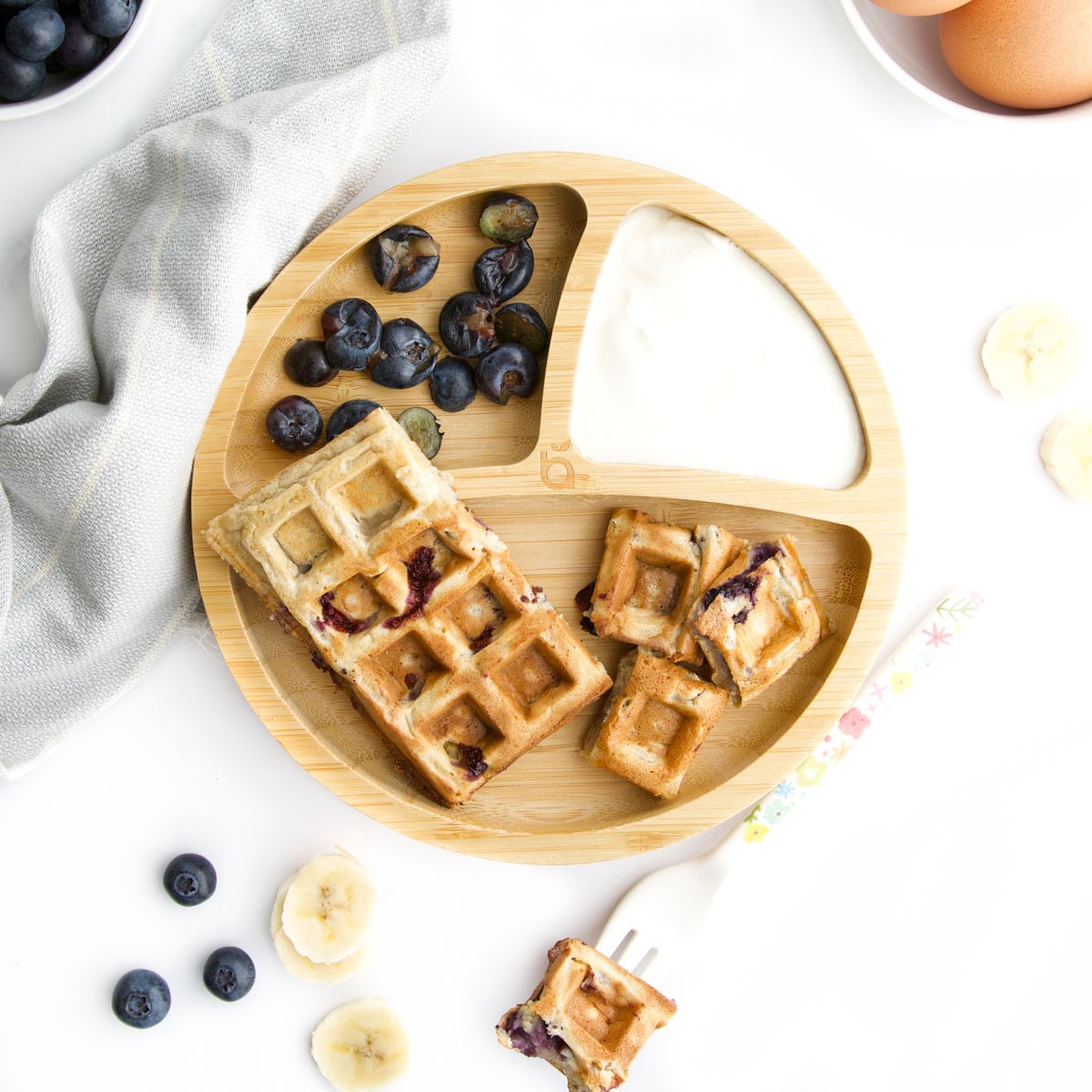 Waffle alla banana