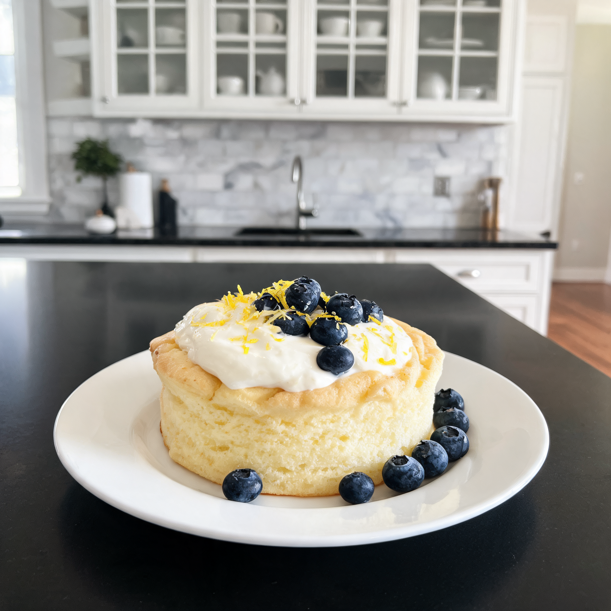 Yogurt Soffice al Limone e Mirtilli - Ricetta Facile
