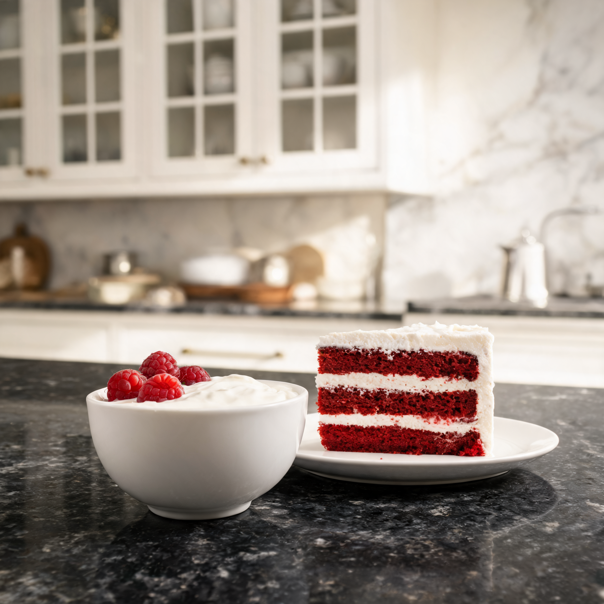 Coppa Golosa di Yogurt e Torta Red Velvet