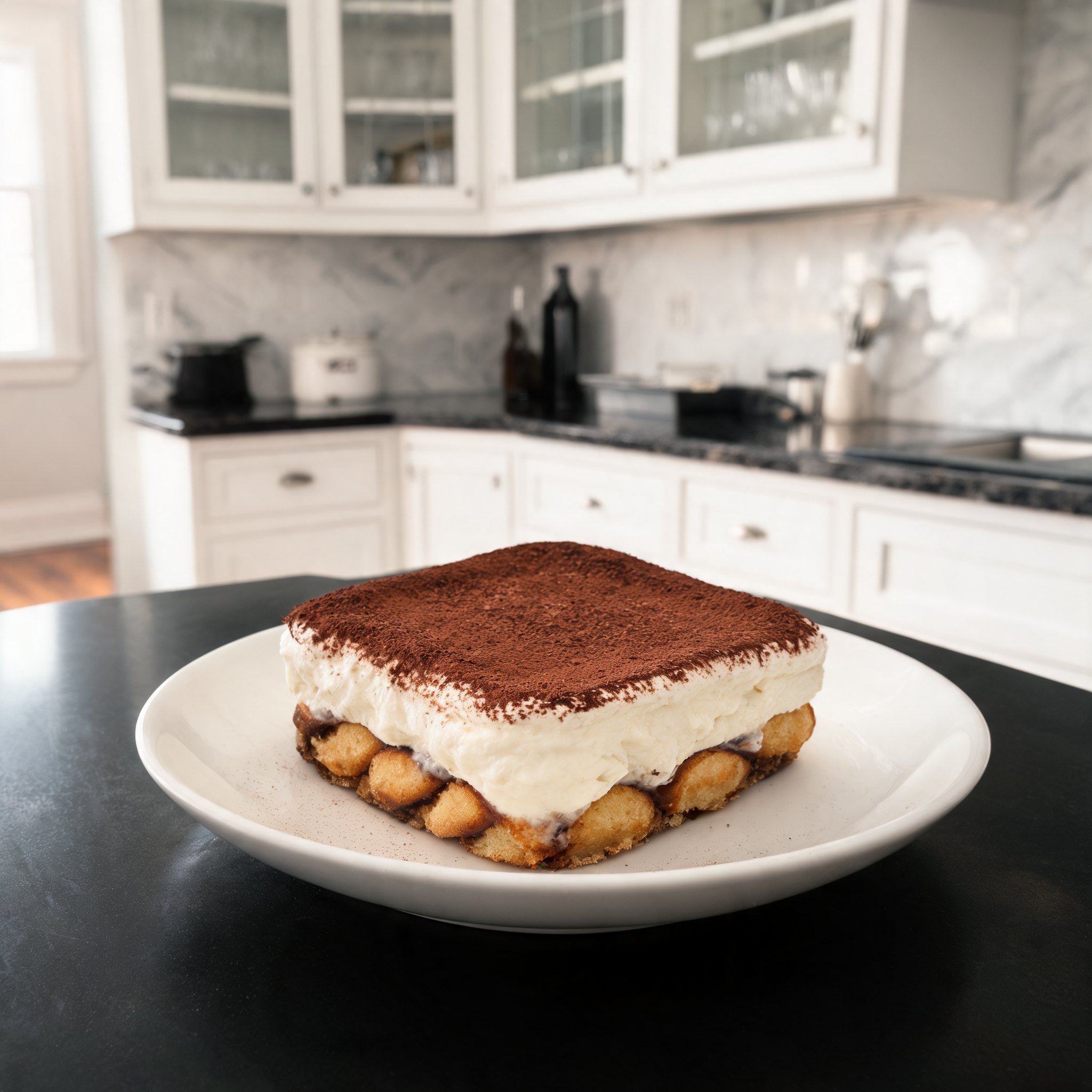 Tiramisù di Yogurt Greco in Due Strati