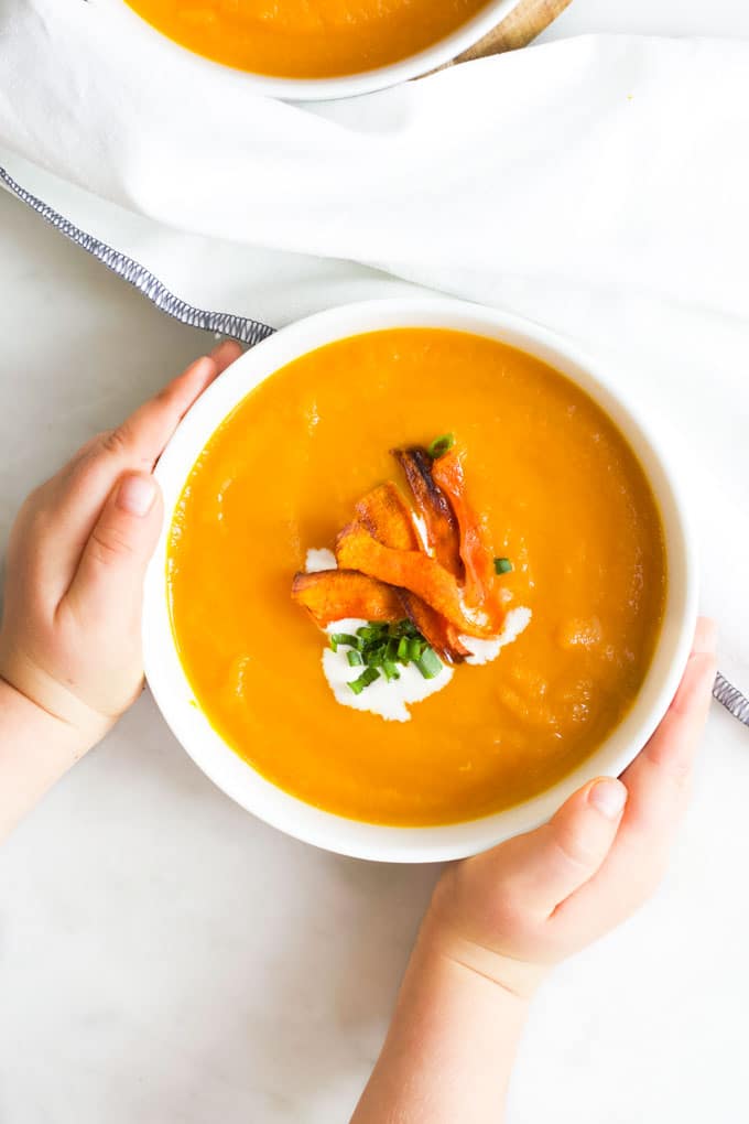 Zuppa di carote e arancia