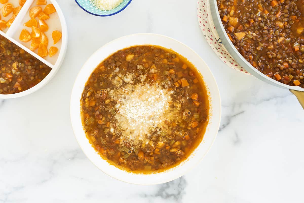Zuppa di lenticchie vegetariana preferita