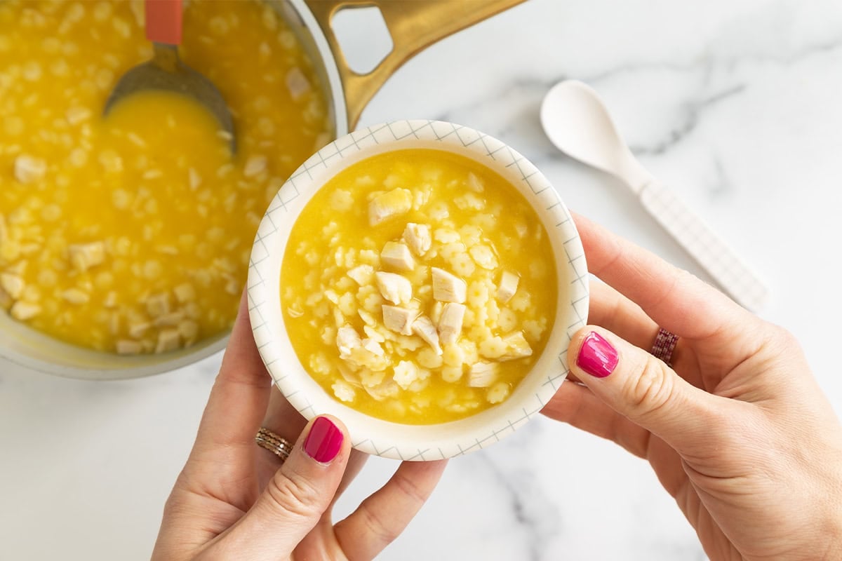 Zuppa extra vegetariana per bambini